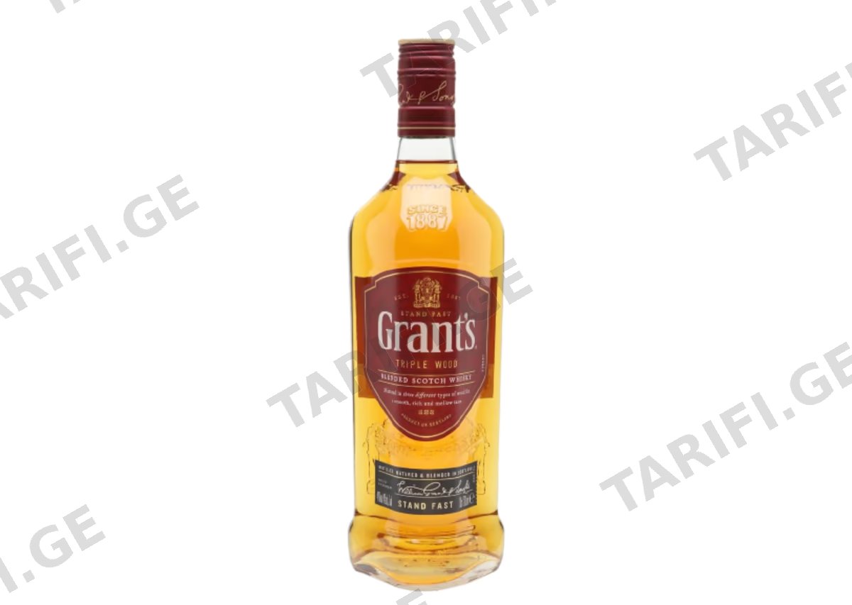 შოტლანდიური ვისკი Grant's Triple Wood - 1.5L