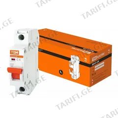 ავტომატური ამომრთველი TDM 1P 4A 4.5кА С ВА47-29
