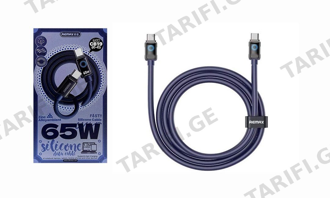 Remax CB19 C - C Silicone Data Cable