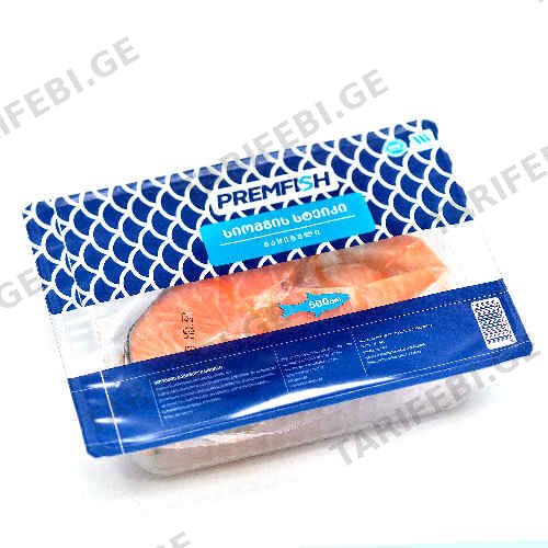 თევზის ასორტი სიომგის სტეიკი /Premfish/ 500გრ