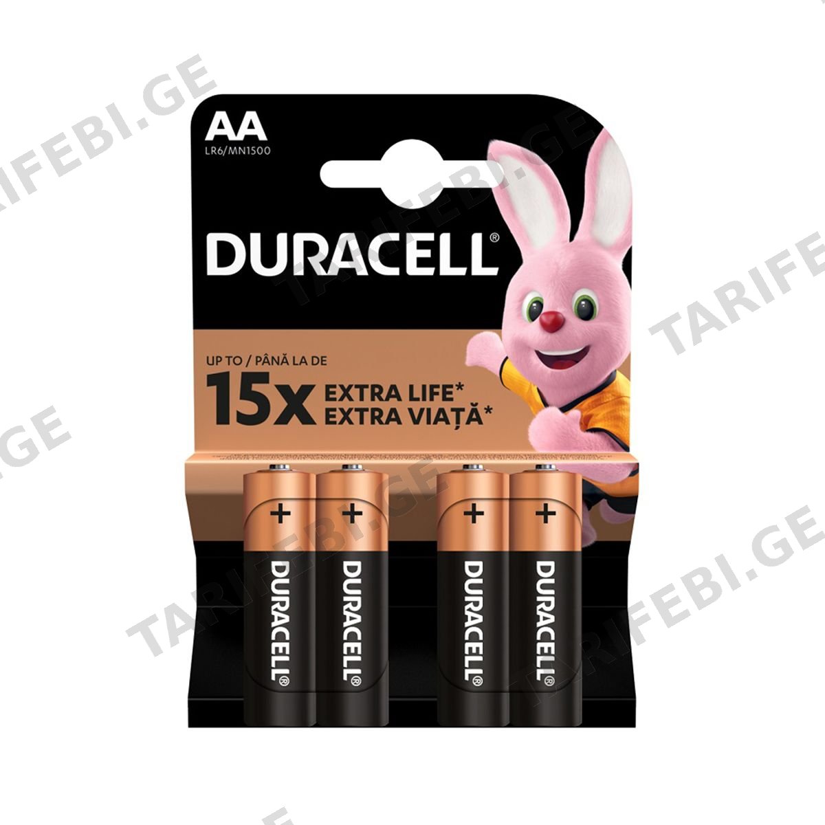ელემენტი AA 4 ცალი 6952 დურასელი - Duracell