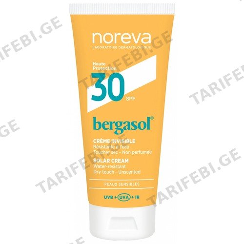 ნორევა - Bergasol მზისგან დამცავი კრემი SPF30 50მლ