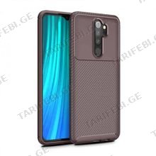 კარბონის ქეისი Xiaomi Redmi Note 8 Pro Focus Carbon Case - ყავისფერი