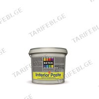 (5კგ) ფასადის ბათქაში BETEK INTERIOR PASTE