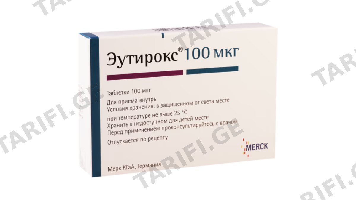 ეუთიროქსი ტაბ.100მკგ.N100 (4X25)