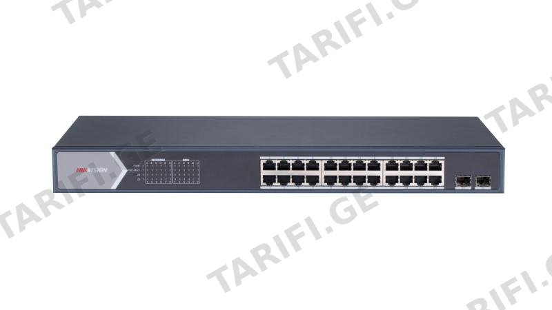 სვიჩი Poe Hikvision,DS-3E0526P-E/M(B), 24 Port, Gigabit, Unmanaged