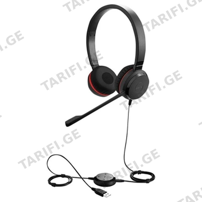 სადენიანი ყურსასმენი მიკროფონით JABRA EVOLVE 30 II USB-C/A STEREO MS