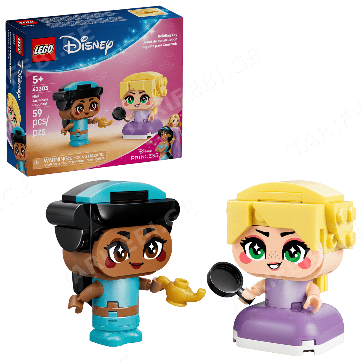 ასაწყობი კონსტრუქცია MINI JASMINE & RAPUNZEL 43303 | DISNEY