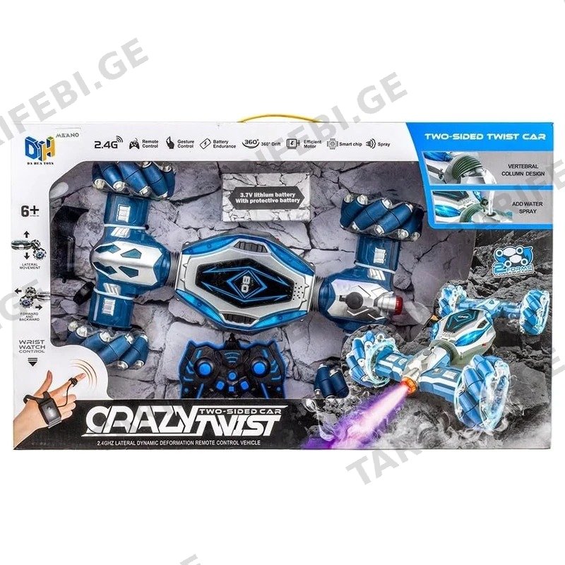 სათამაშო მანქანა ტრიუკებისთვის GOLDEN CHILD CRAZY TWIST GH-DH666-63 დისტანციური მართვით