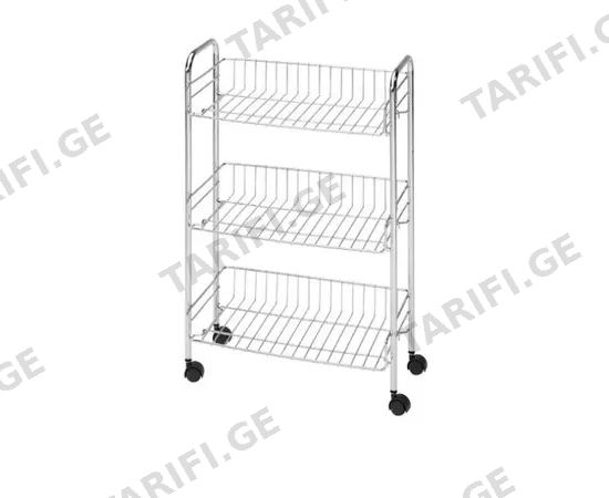 თარო NIAGARA BATHROOM TROLLEY 3-SHELVES S/S CHROME