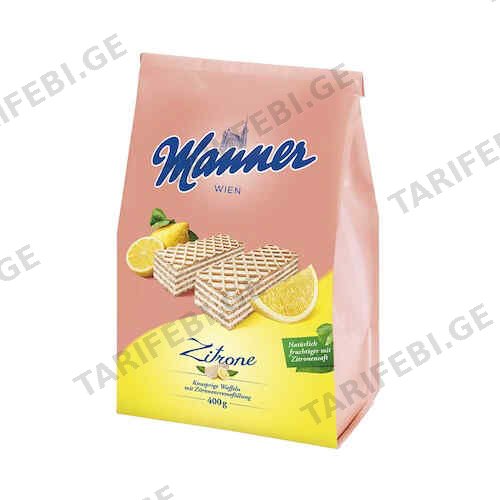 ვაფლი ლიმონის კრემით /Manner/ 400გრ