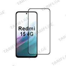 Glass Pro+ Full Screen Tempered Glass Xiaomi Redmi 15 4G მობილურის ეკრანის დამცავი