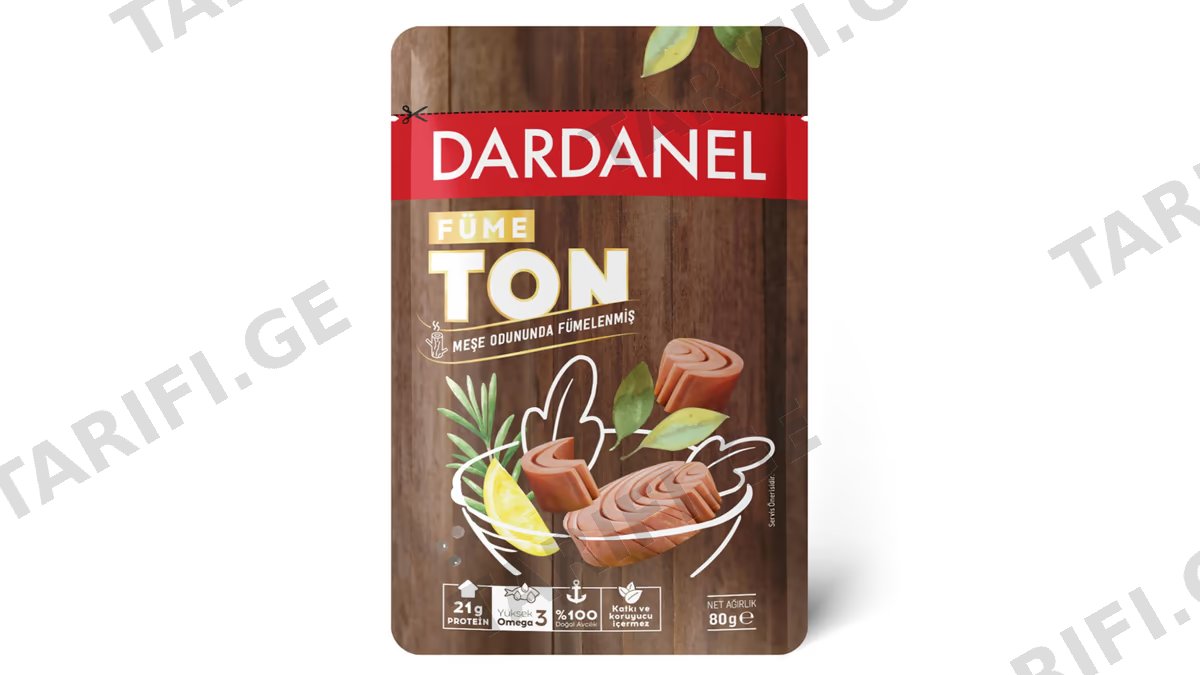 პაუჩი /Dardanel/ შებოლილი თინუსი მზესუმზირის ზეთში 12*80გ