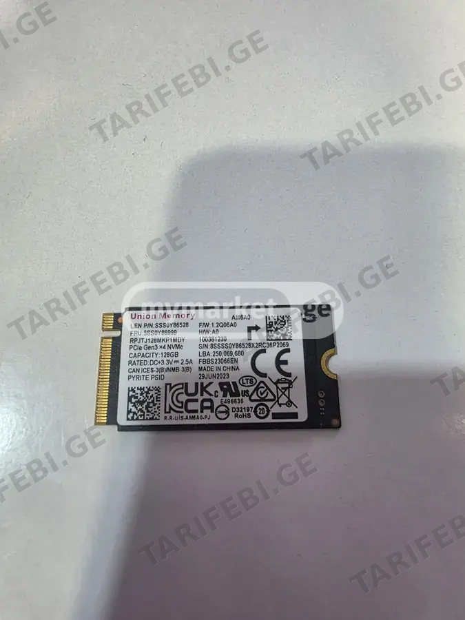 SSD 120gb Union Memory m.2