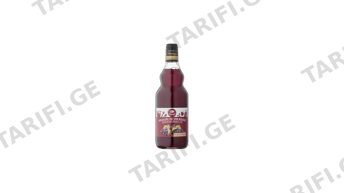 Carrefour წითელი ღვინის ძმარი 0.75ლ