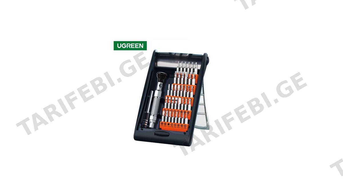 ხელსაწყოების ნაკრები UGREEN CM372 (80459) 38-in-1 Aluminum Alloy Screwdriver Set Black