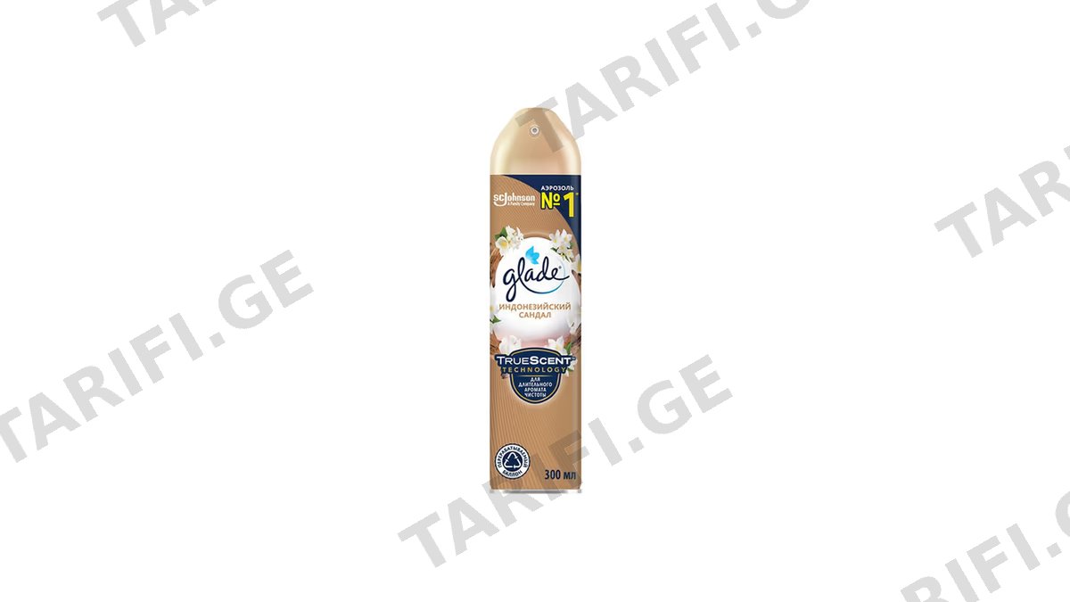 Glade აეროზოლი ინდონეზიური სანდალი 300მლ