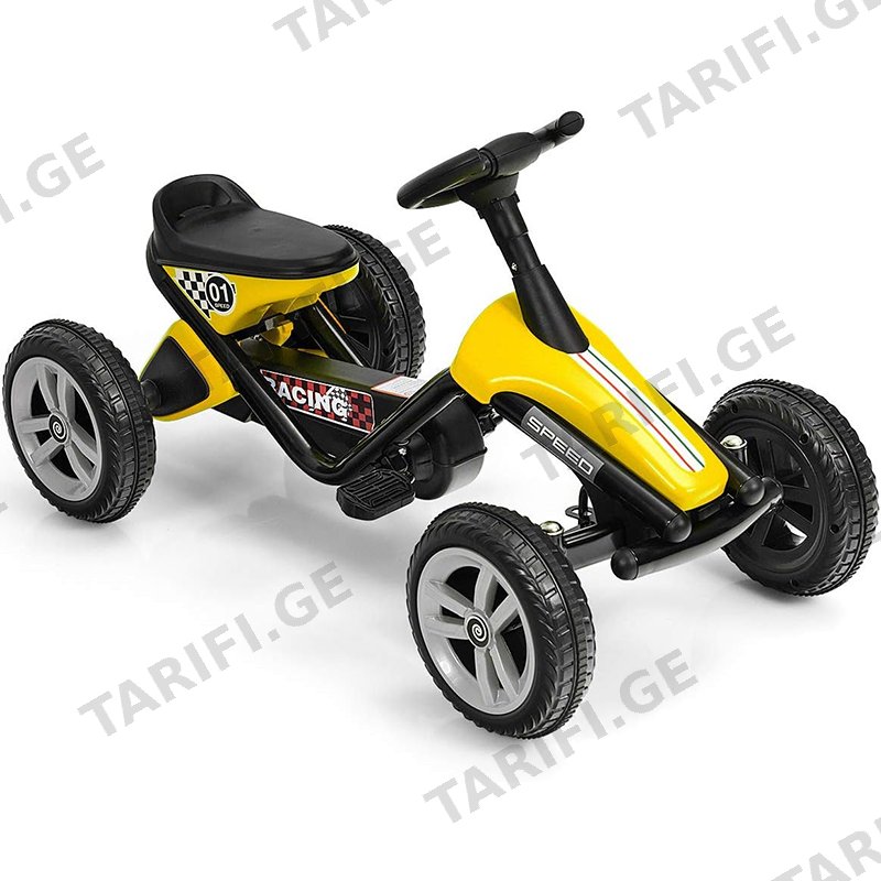 ბავშვის პედლებიანი ველო კარტინგი GOLDEN CHILD 3188-YELLOW