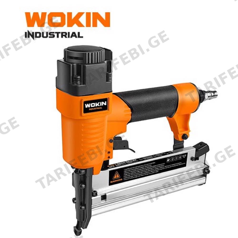 პნევმატური სტეპლერი Wokin 814002, 2 IN 1 Combo Brad Nailer Set (INDUSRIAL), Orange