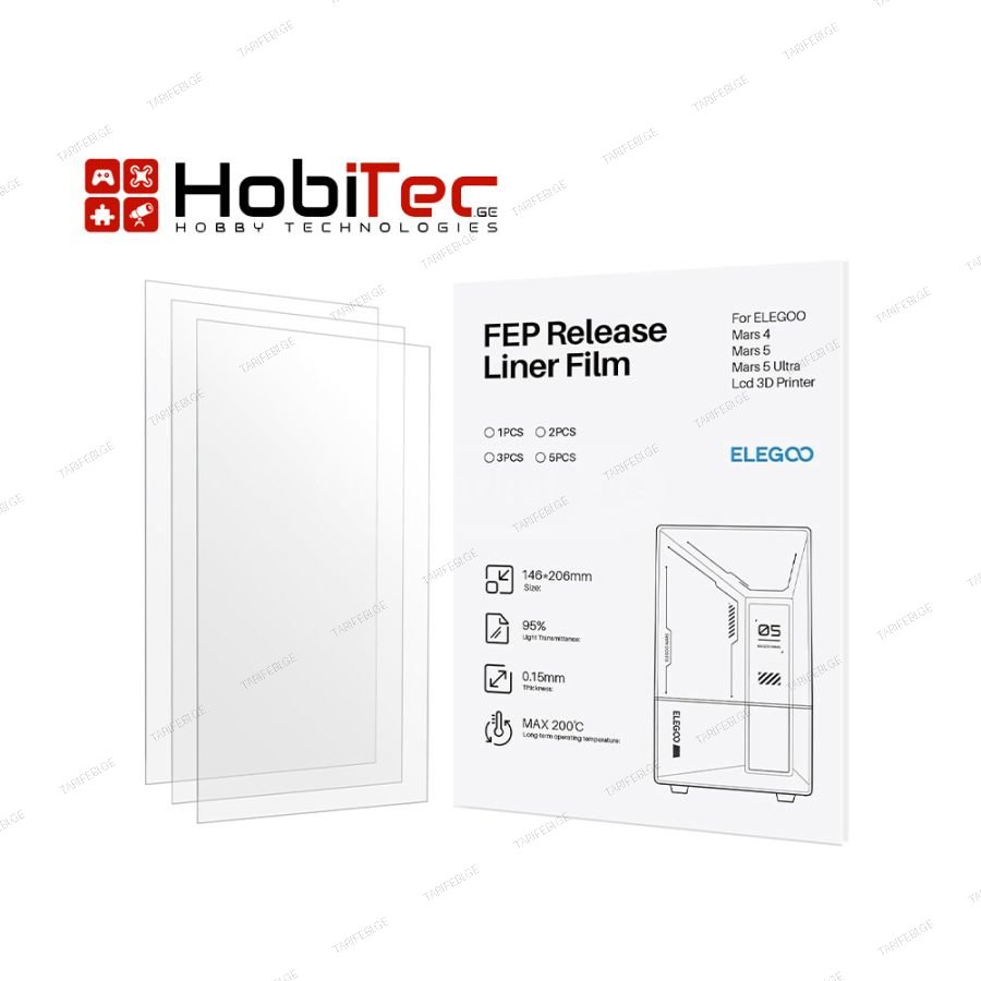 ELEGOO 3 PCS FEP Release Liner Film
