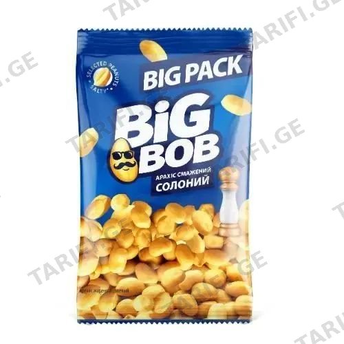 შებოლილი მარილიანი არაქისი 120გ Big Bob
