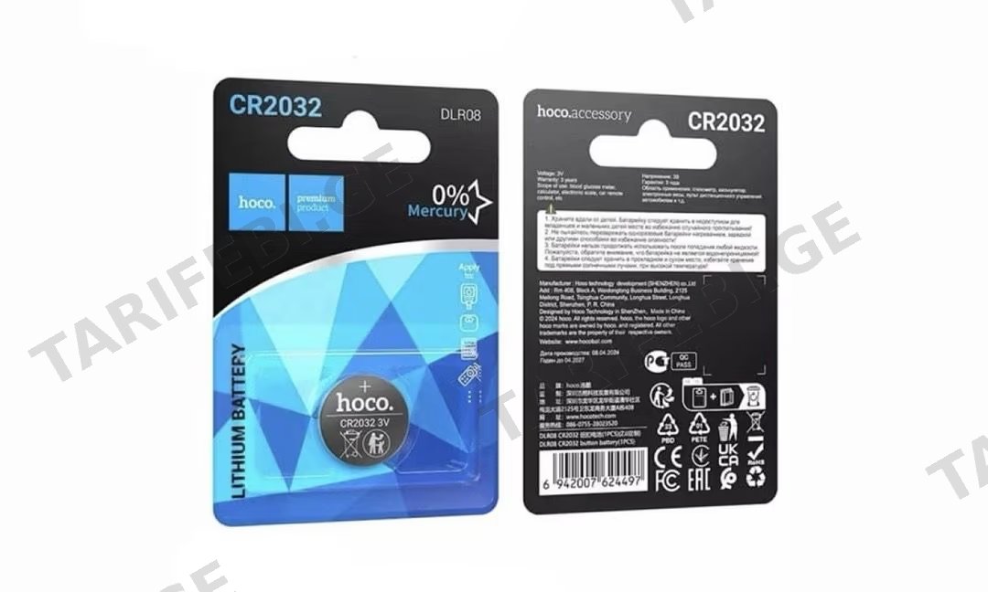 Hoco CR2032 Lithium Battery DLR08 - 1 ცალი