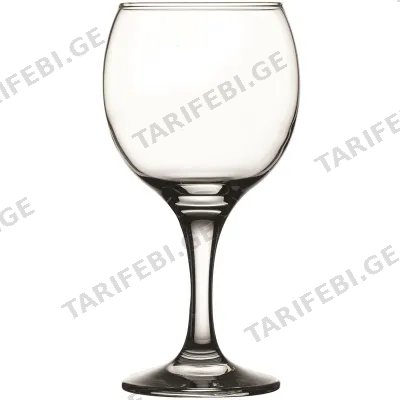 12 ცალიანი მინის ჭიქა PASABAHCE BISTRO (225 ML)