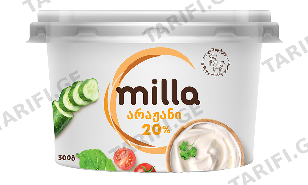 არაჟანი / მილა 20% / 300გრ