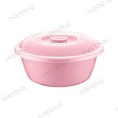 პლასტმასის ჯამი თავსახურით Irak Plastik HOME DESIGN BD-630 25 ლ