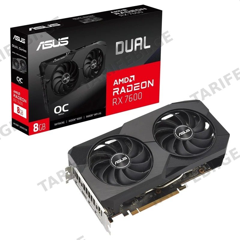 ვიდეო დაფა გეიმინგისთვის ASUS DUAL RADEON RX 7600 O8G EVO 8GB GDDR6