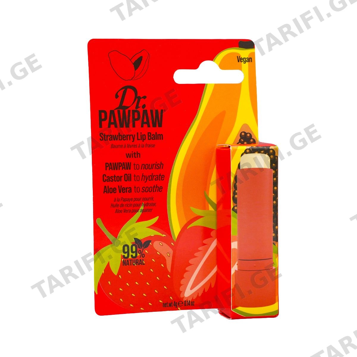 ტუჩის ბალზამი Strawberry Stick 3648 დოქტორ პაუ პაუ - Dr. Pawpaw