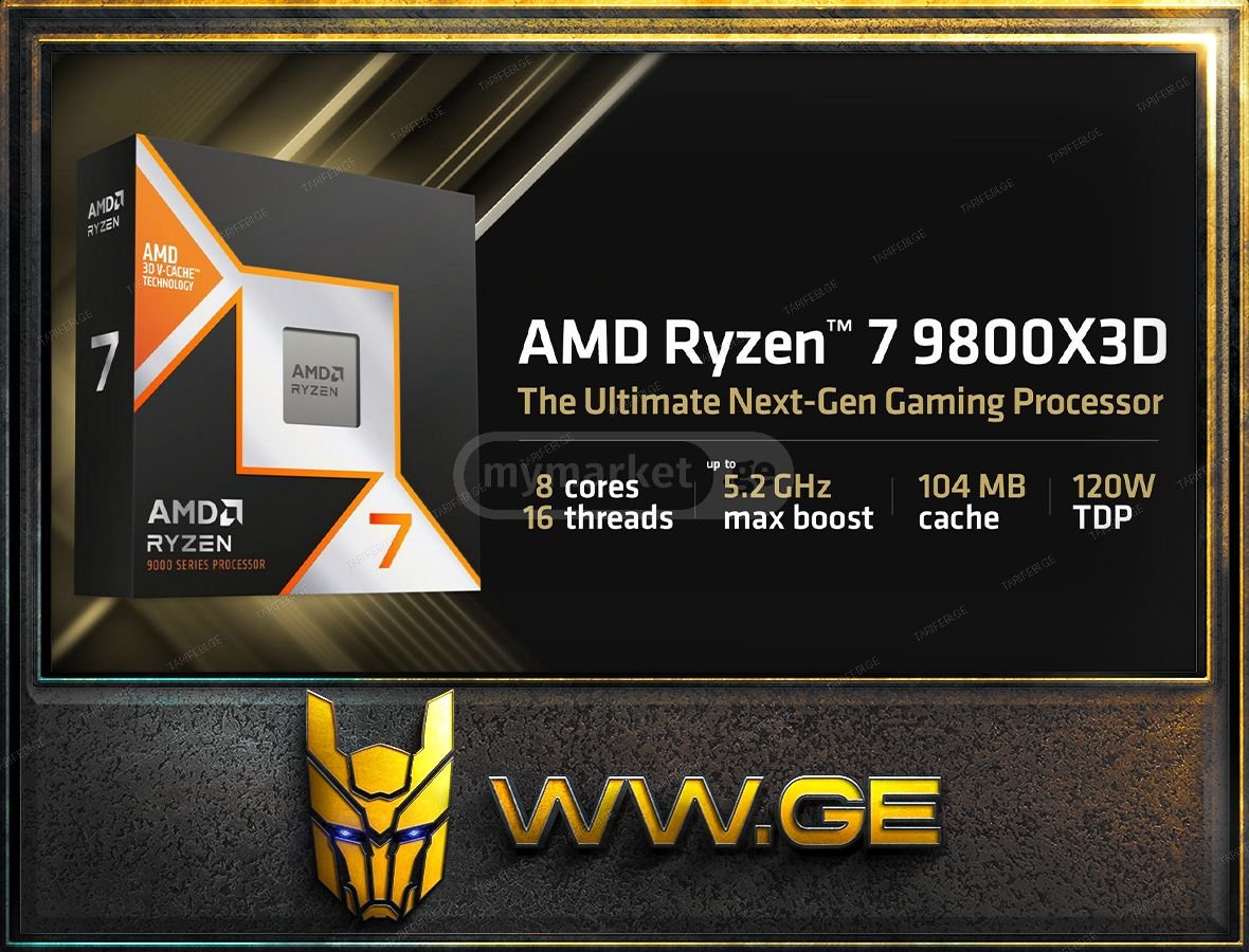 ✅ AMD RYZEN 7 9800X3D 8-Core, 16-Thread Desktop Processor✅