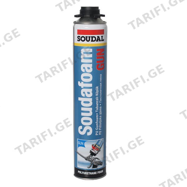 0.75ლ სამონტაჟო ქაფი პროფესიონალური SOUDAL