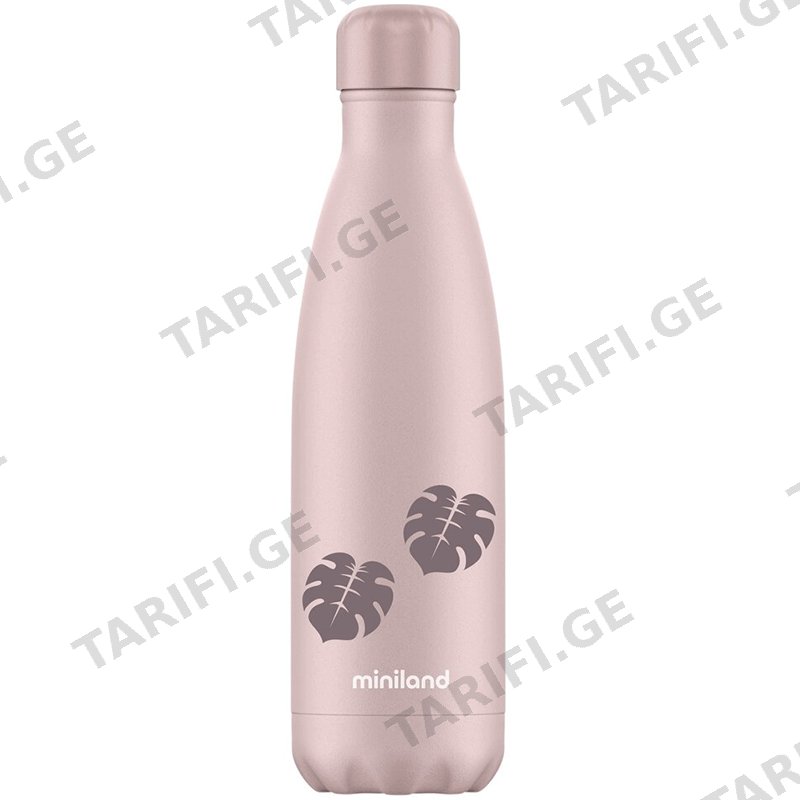 ფოლადის თერმული ბოთლი MINILAND BOTTLE LEAVES (500 ML)