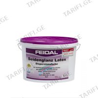 (10ლ) ინტერიერის ლატექსის საღებავი FEIDAL SEIDENGLANZ LATEX