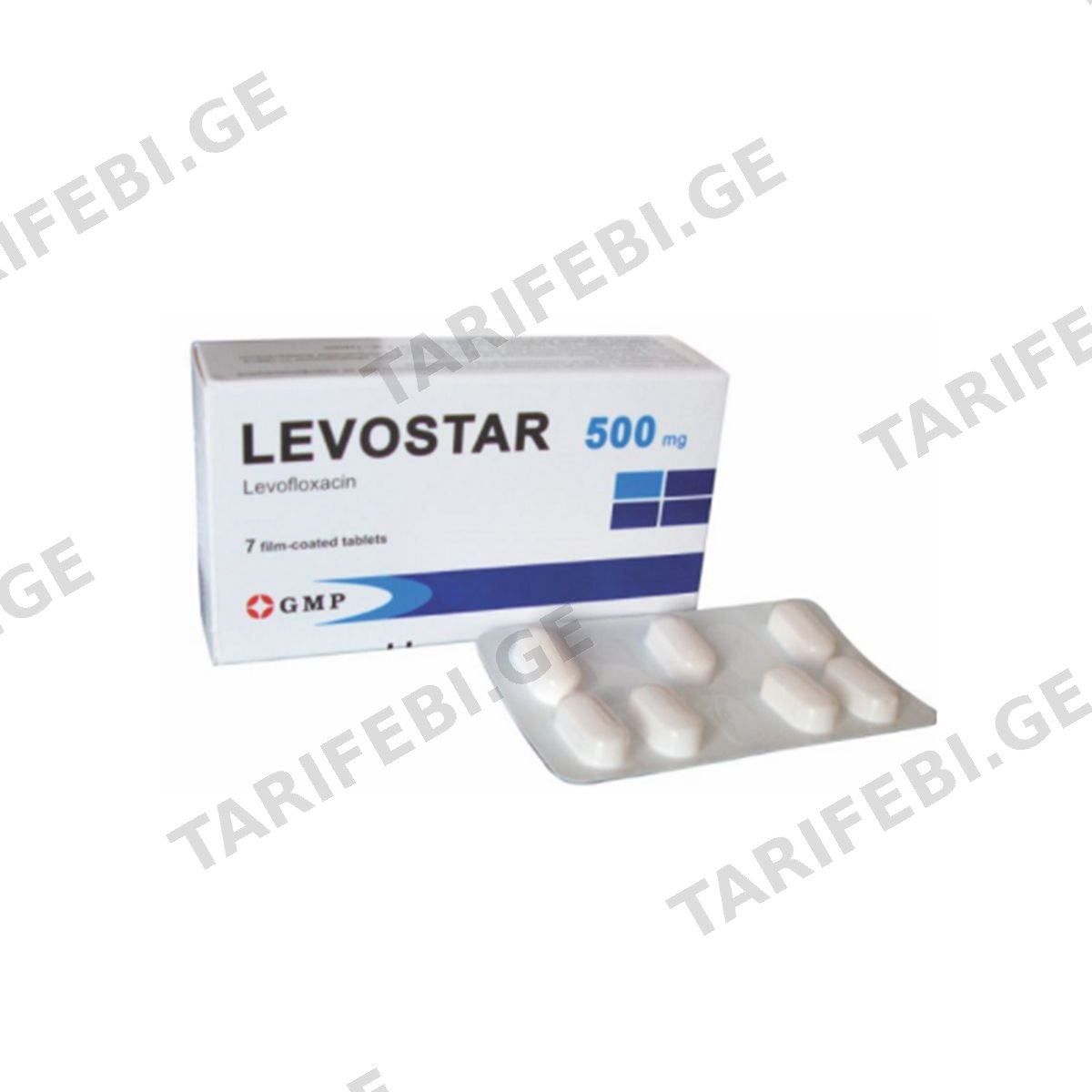 ლევოსტარი 500მგ 7 ტაბლეტი GMP