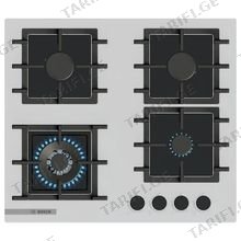 BOSCH PNK6B2P41R თეთრი ჩასაშენებელი გაზის ქურის ზედაპირი