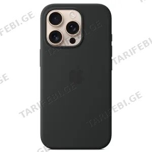 iPhone 16 Pro Silicone Case with MagSafe - Black