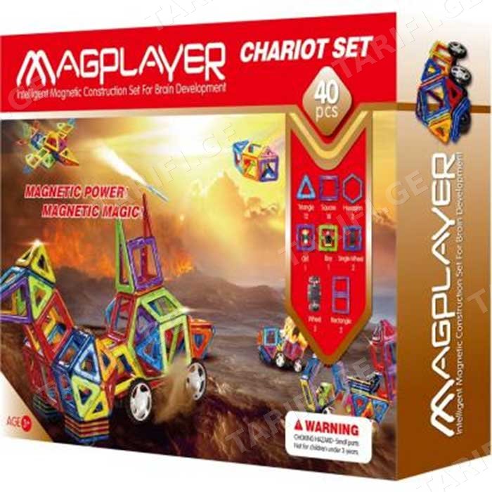 მაგნიტური კონსტრუქტორი MAGPLAYER MPB-40