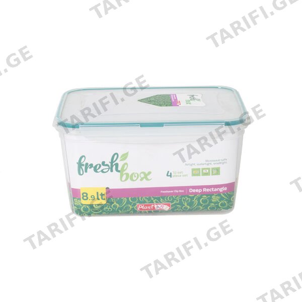 პლასტმასის კონტეინერი ჰერმეტული FRESH BOX (4ც) ლც-355