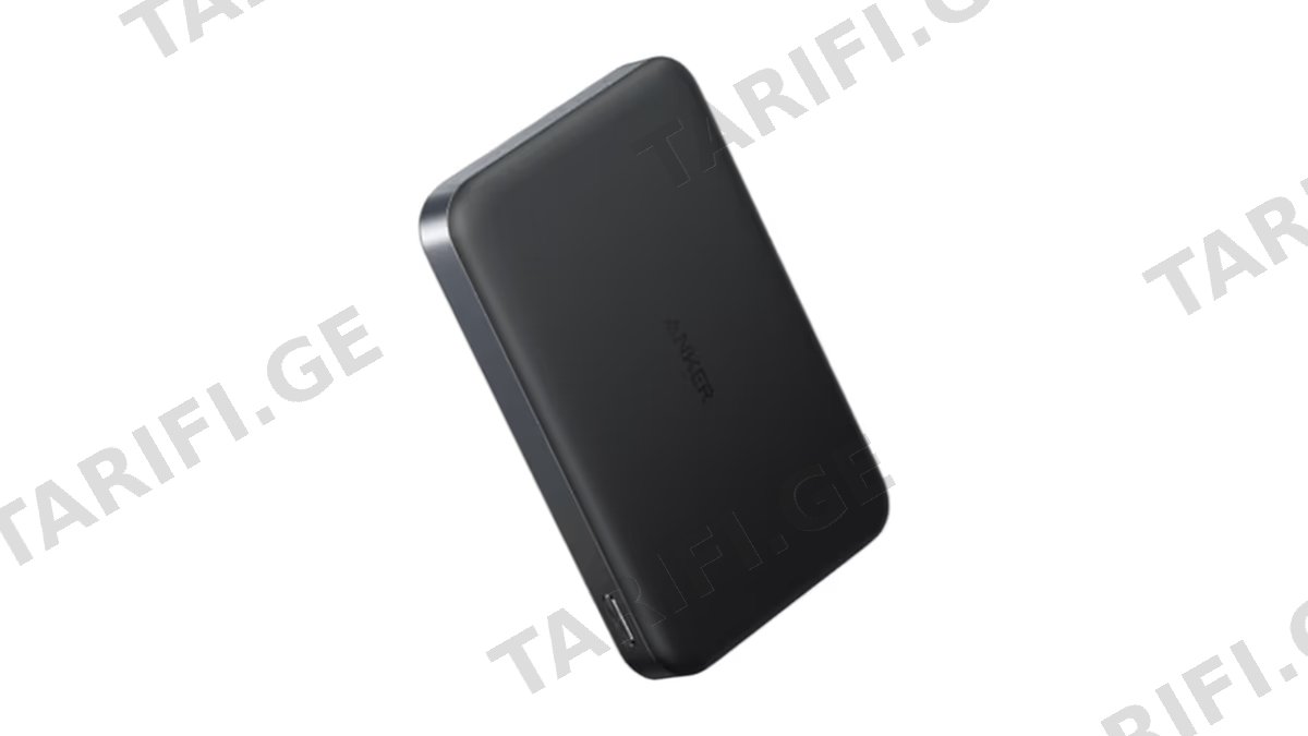 Anker MagGo Power Bank (10K, Slim) - Black. [USB-C - 30W / MagSafe - 7.5W]