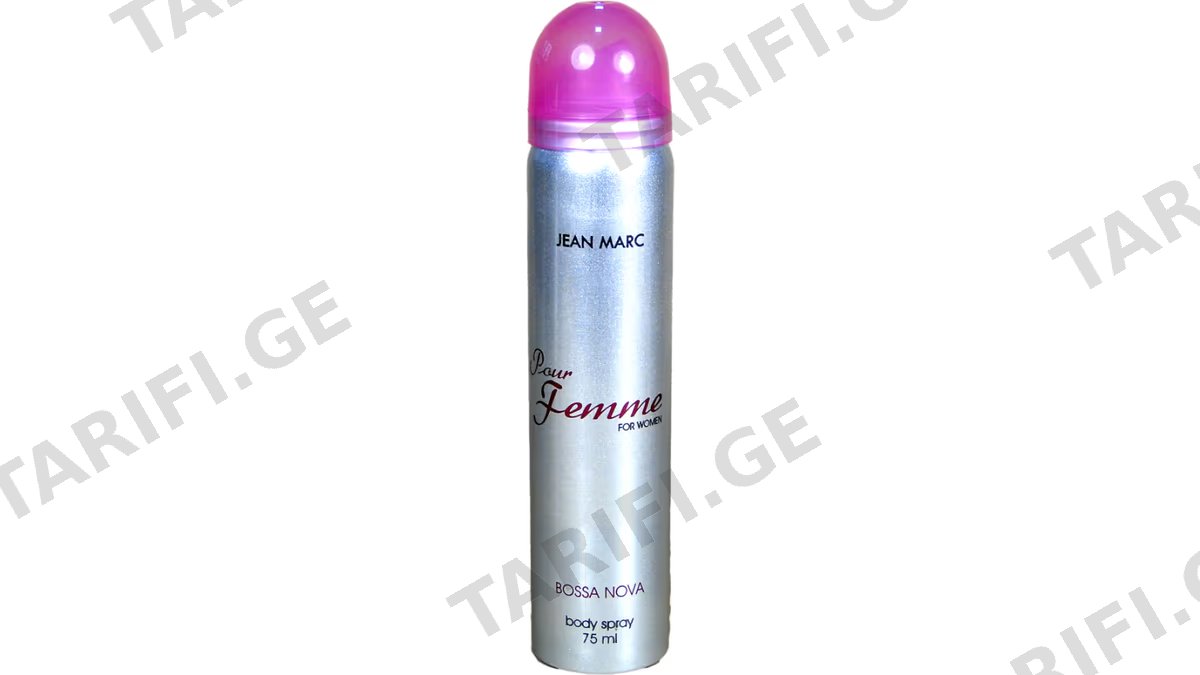 ჟან მარკი სპრეი 4891 Bossa Nova Pour Femme 75მლ*