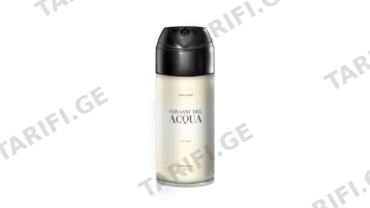 ჟან მარკი სპრეი 4921 Covanni Del Acqua 150მლ *