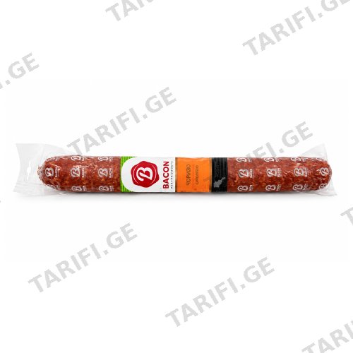 ძეხვი ნედლად შებოლილი ჩორიზო/Bacon/ 400გ