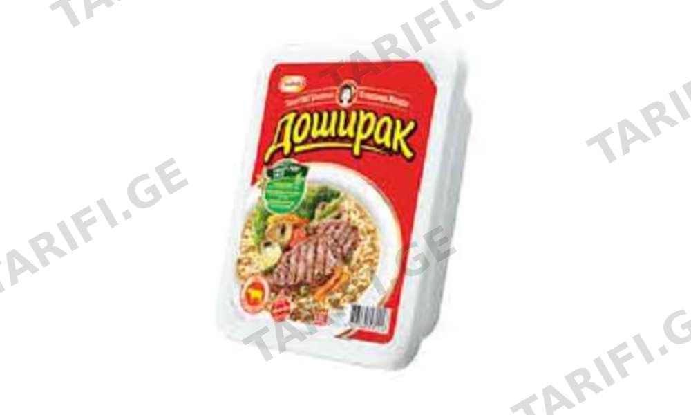 სუპი /დოშირაკი თეფშზე საქონლის/90გრ
