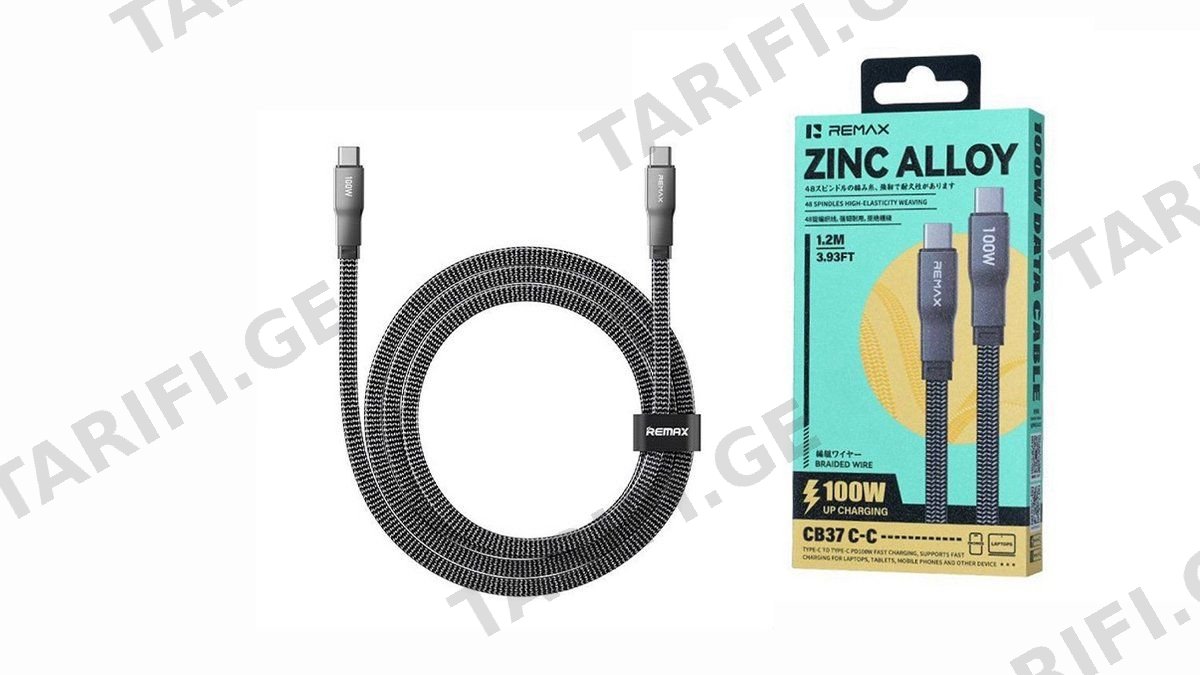 Remax CB37 C - C Braided Data Cable