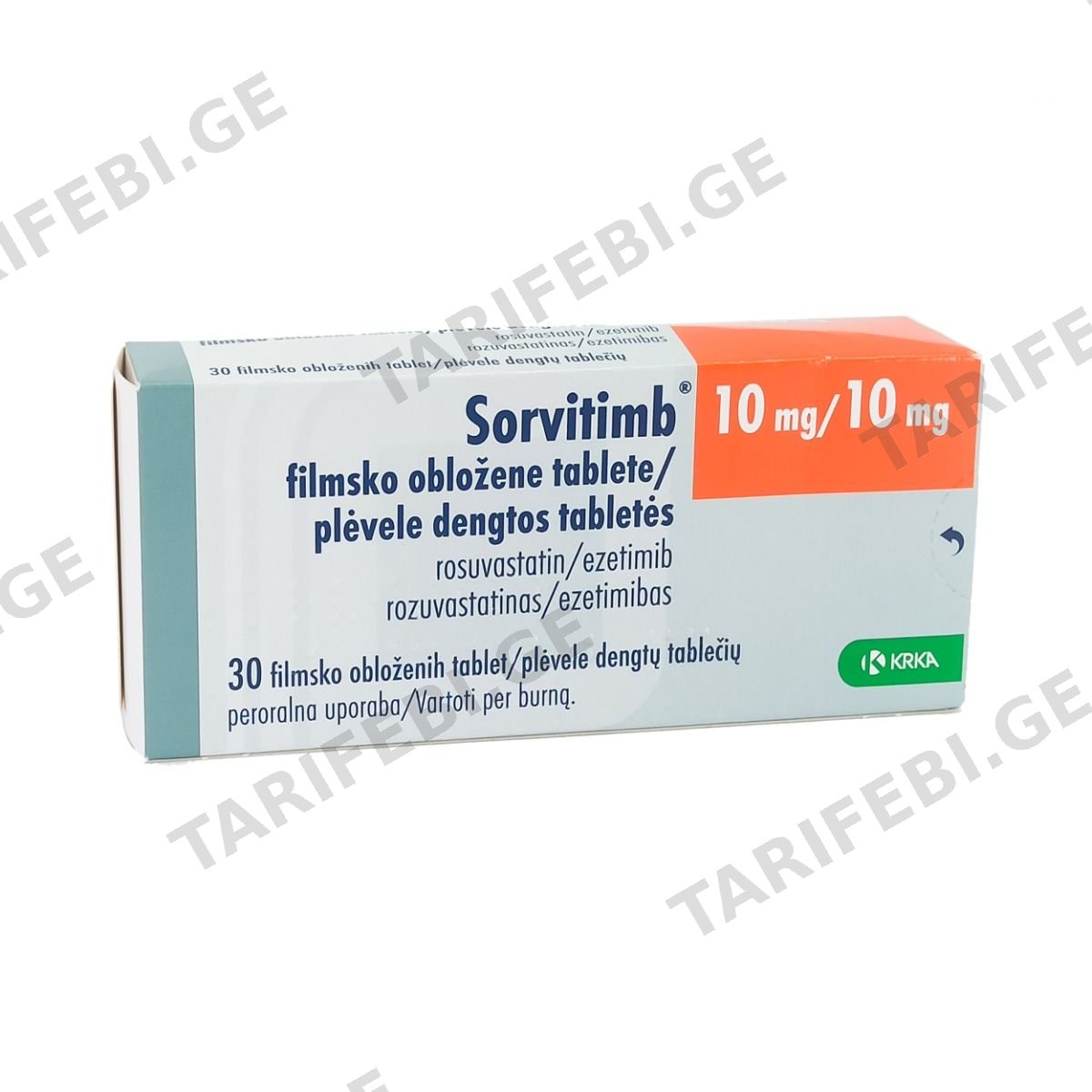 Sorvitimb - სორვიტიმბი 10/10მგ 30 ტაბლეტი