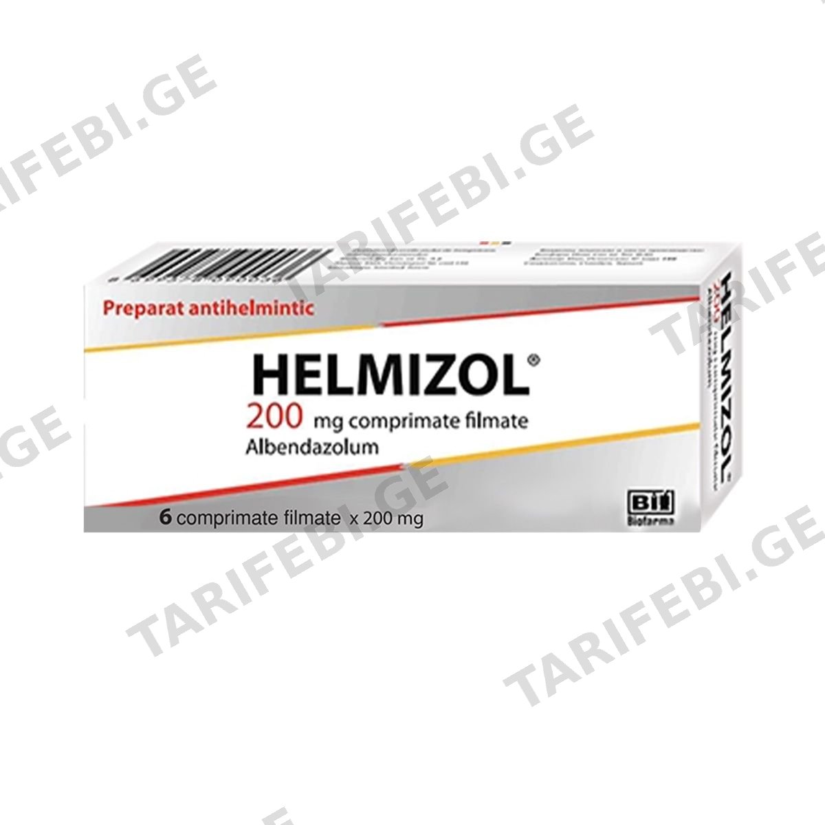 ჰელმიზოლი - Helmizol 6 ტაბლეტი