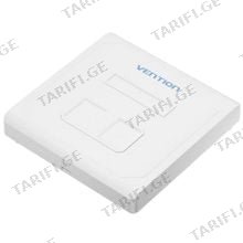 VENTION IFEW0 2-Port Keystone Jack Wall Plate White ქსელის კაბელი