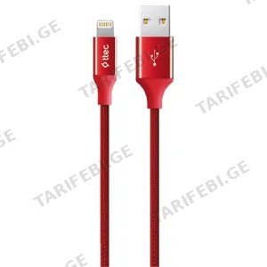 Ttec AlumiCable USB-A - Lightning Cable 1.2m Red 2DK16K